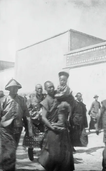 Framed Print : Young Dalai Lama Being Taken to Lhasa Framed Print : Young Dalai Lama Being Taken to Lhasa