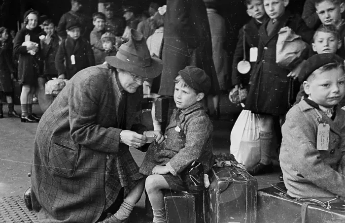 Framed Print : Young Evacuees Framed Print : Young Evacuees