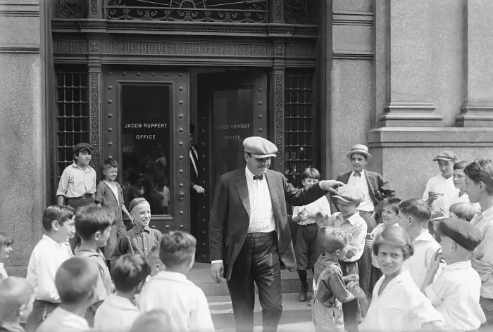 Framed Print : Young Fans Surrounding Babe Ruth Framed Print : Young Fans Surrounding Babe Ruth