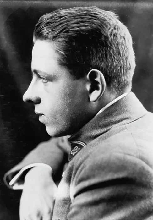 Framed Print : Young Francis Poulenc Profile Portrait Framed Print : Young Francis Poulenc Profile Portrait