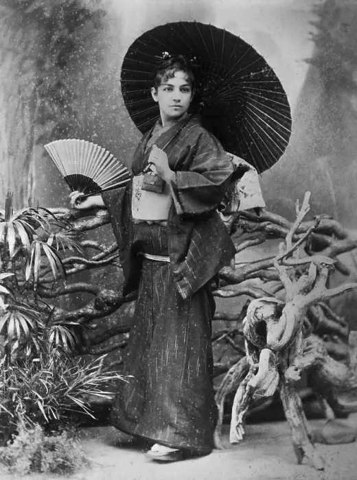 Framed Print : A Young Geisha Girl Holding A Parasol Framed Print : A Young Geisha Girl Holding A Parasol