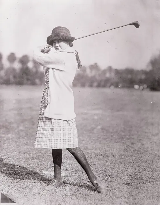 Framed Print : Young Golfer Marion Turpie Framed Print : Young Golfer Marion Turpie