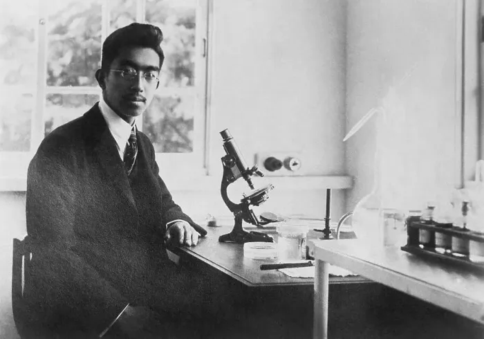 Framed Print : Young Hirohito in His Biology Lab Framed Print : Young Hirohito in His Biology Lab