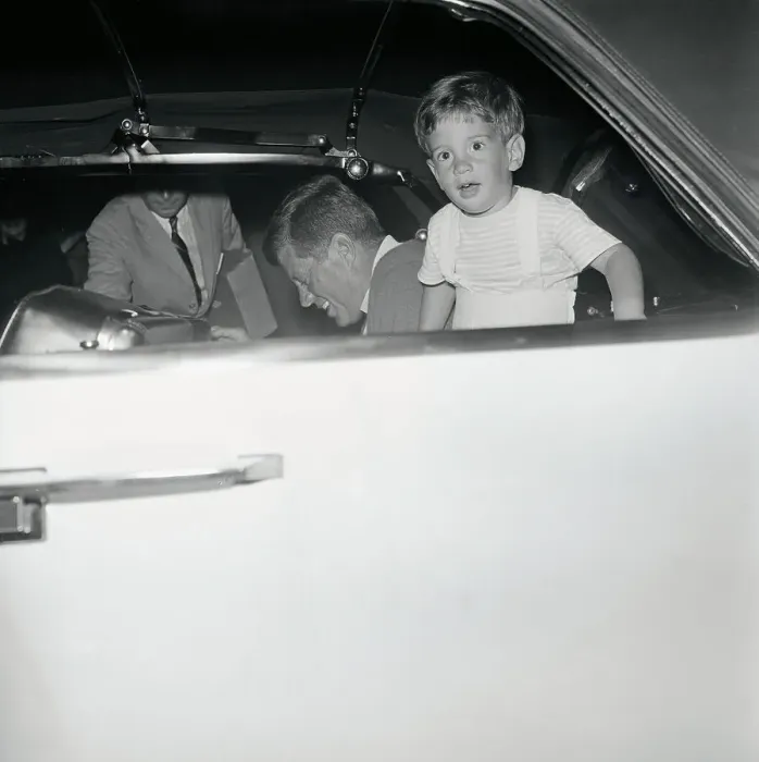 Framed Print : Young John F. Kennedy Gazing out of His Father's Limousine Window Framed Print : Young John F. Kennedy Gazing out of His Father's Limousine Window