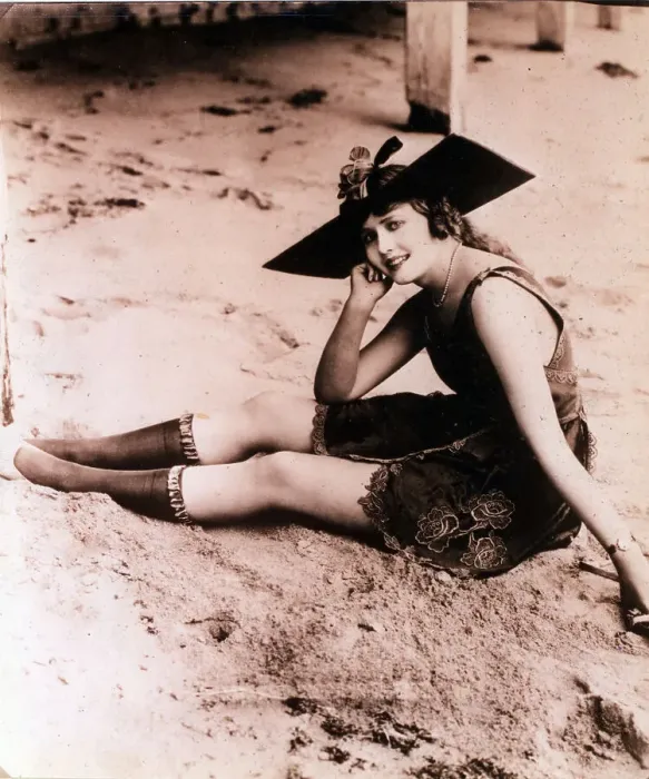 Framed Print : A Young Lady In A Bathing Suit Ca 1920 Framed Print : A Young Lady In A Bathing Suit Ca 1920