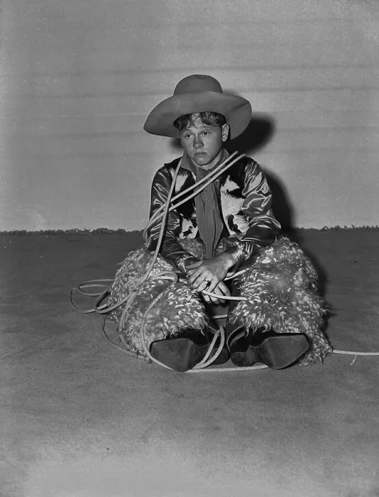 Framed Print : Young Mickey Rooney in Cowboy Outfit Framed Print : Young Mickey Rooney in Cowboy Outfit