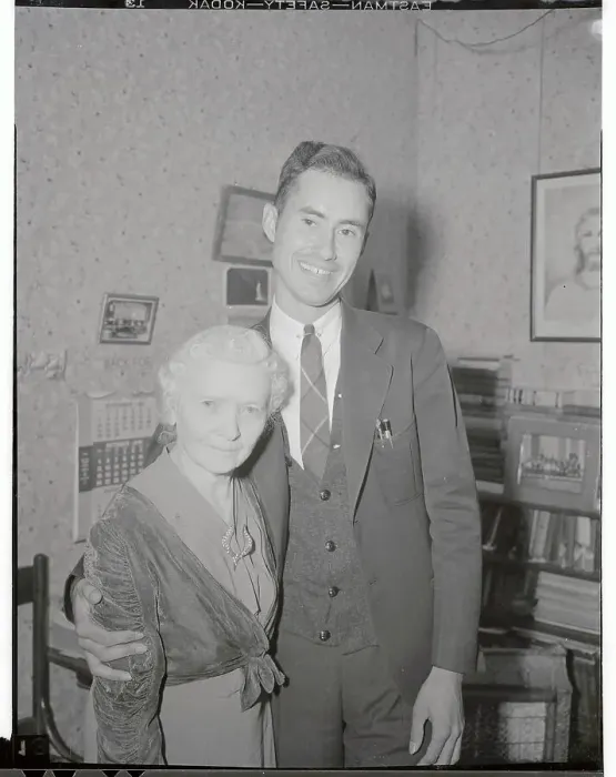 Framed Print : Young Minister Posing with His Older Wife Framed Print : Young Minister Posing with His Older Wife