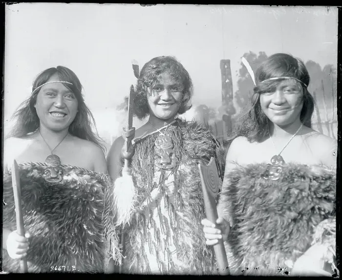 Framed Print : Young Native Women of New Zealand Framed Print : Young Native Women of New Zealand