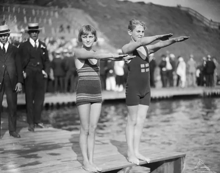 Framed Print : Young Olympic Swimmers Framed Print : Young Olympic Swimmers