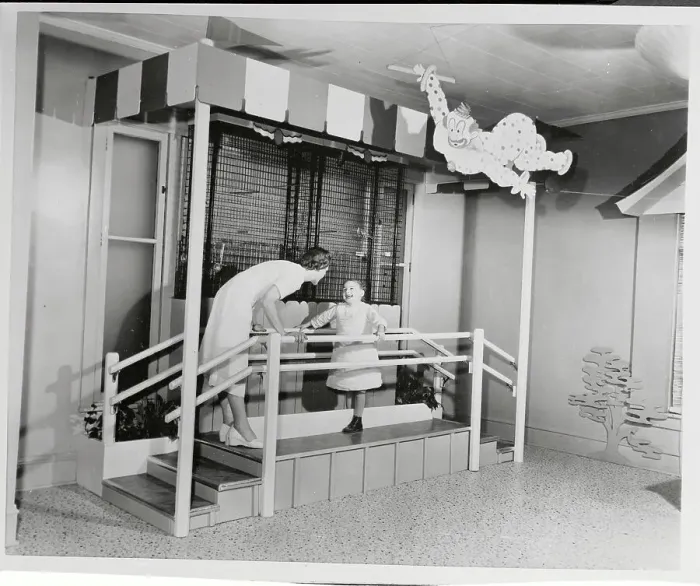 Framed Print : Young Patient Talking with Employee at Treatment Center Framed Print : Young Patient Talking with Employee at Treatment Center