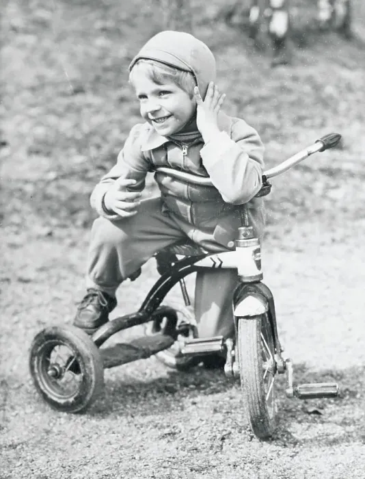 Framed Print : Young Prince Gustav on Tricycle Framed Print : Young Prince Gustav on Tricycle