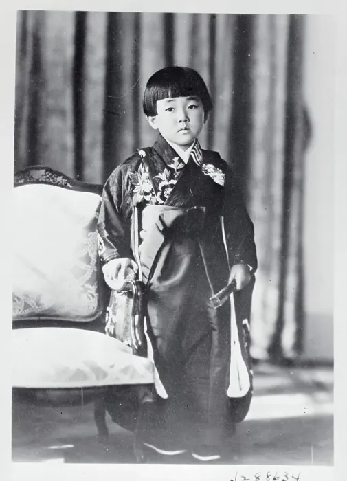Framed Print : Young Princess Kazuko Taka Standing by Chair Framed Print : Young Princess Kazuko Taka Standing by Chair