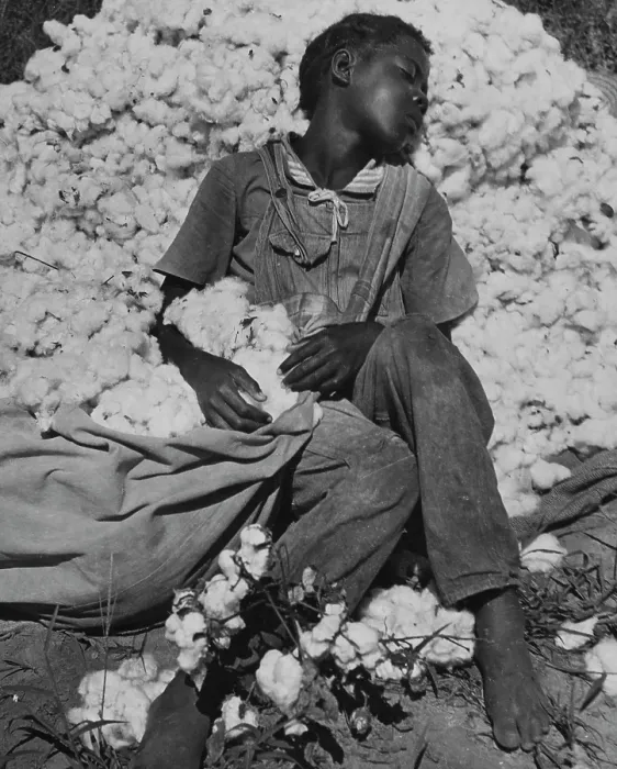 Framed Print : Young Sharecropper Asleep Framed Print : Young Sharecropper Asleep