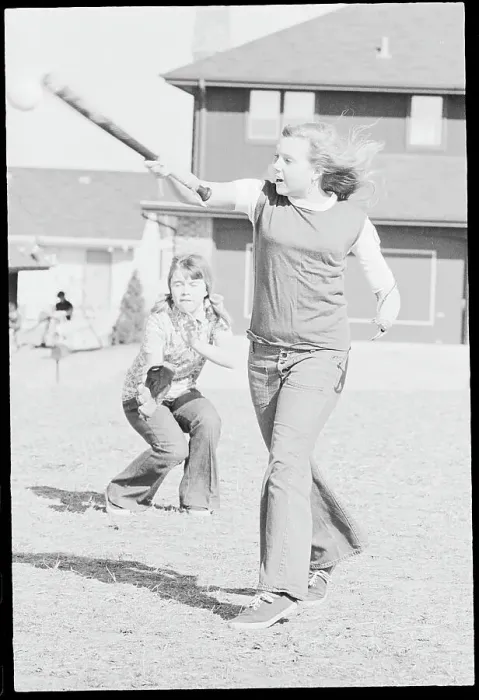 Framed Print : Young Softball Player with Artificial Limb in Batting Action Framed Print : Young Softball Player with Artificial Limb in Batting Action