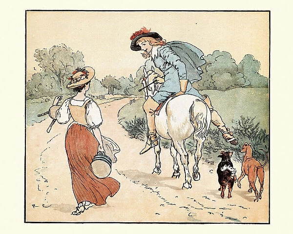 The young Squire and the Milkmaid, Nursery Rhyme