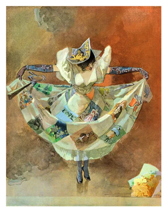 Framed Print : Young woman preparing for dancing ballet in ballroom art nouveau 1897 Framed Print : Young woman preparing for dancing ballet in ballroom art nouveau 1897