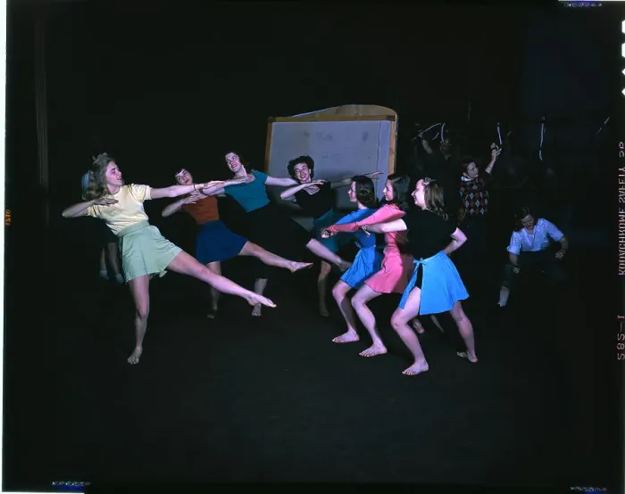 Framed Print : Young Women Performing Dance Framed Print : Young Women Performing Dance