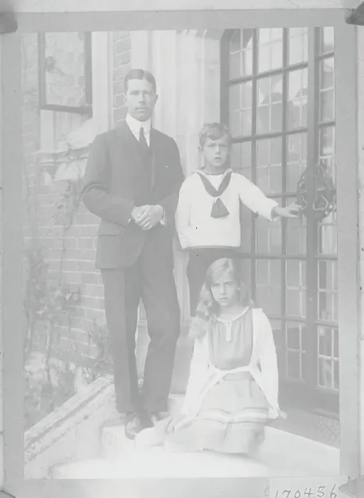 Framed Print : Younger Swedish Leader and Children Outdoors