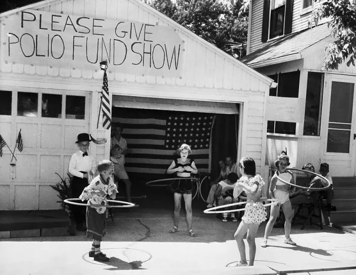 Framed Print : Youngster Hula Hooping For Polio Victims Framed Print : Youngster Hula Hooping For Polio Victims