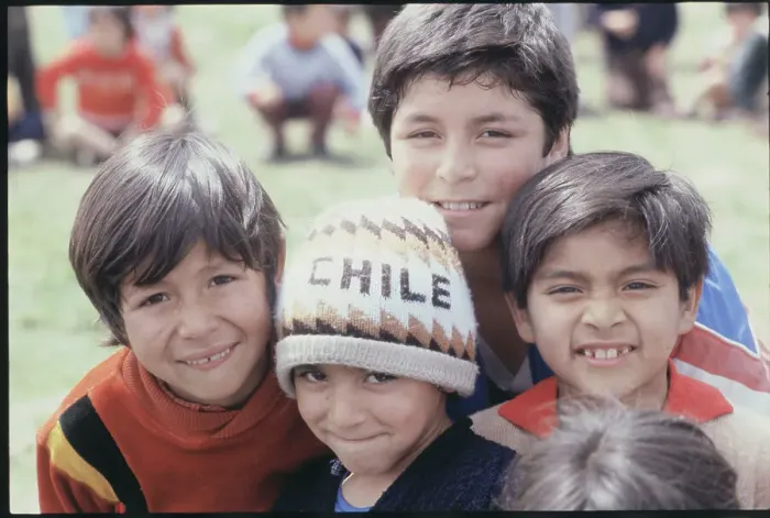 Framed Print : Youngsters Posing at Temporary Camp Framed Print : Youngsters Posing at Temporary Camp