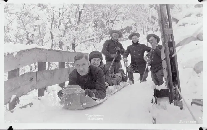 Framed Print : Youngsters Preparing to go Tobogganing Framed Print : Youngsters Preparing to go Tobogganing