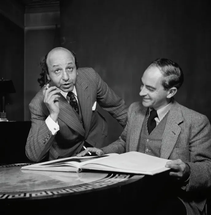 Framed Print : Yousuf Karsh and Christopher Fry