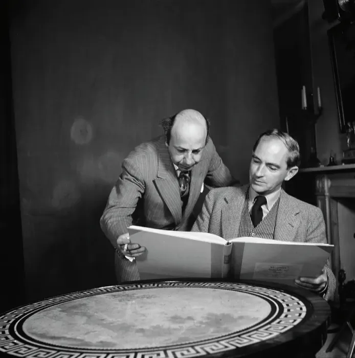 Framed Print : Yousuf Karsh and Christopher Fry