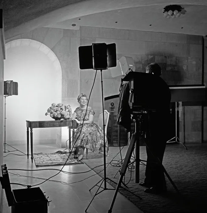 Framed Print : Yousuf Karsh Portrait Session With Mamie Eisenhower Framed Print : Yousuf Karsh Portrait Session With Mamie Eisenhower