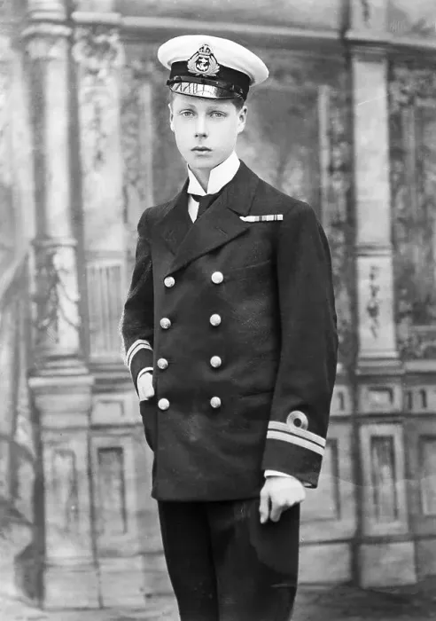 Framed Print : Youthful Prince Of Wales In Naval Unifor Framed Print : Youthful Prince Of Wales In Naval Unifor