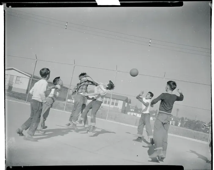 Framed Print : Youths Playing Basketball Framed Print : Youths Playing Basketball