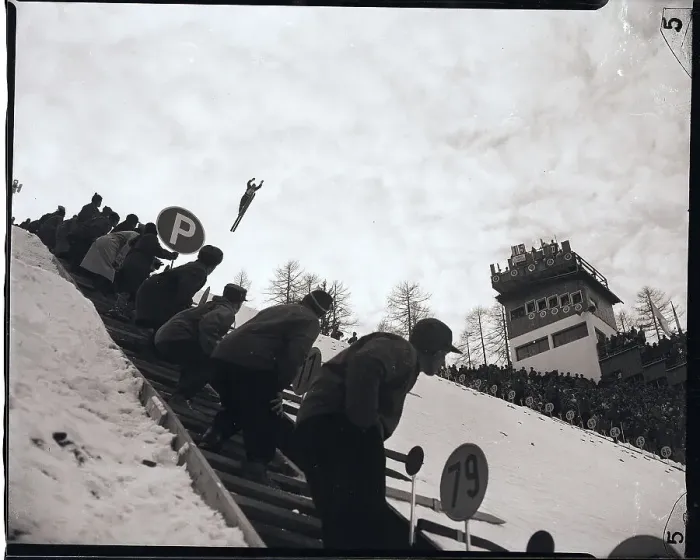 Framed Print : Yruiy Moschkin During Ski Jump Framed Print : Yruiy Moschkin During Ski Jump