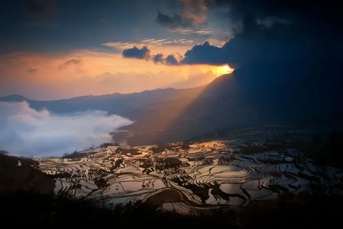 Framed Print : Yuanyang rice terrace Framed Print : Yuanyang rice terrace
