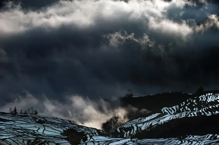 Framed Print : Yuanyang rice terrace, Yunnan, China
