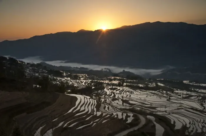 Framed Print : Yuanyang rice terrace, Yunnan, China Framed Print : Yuanyang rice terrace, Yunnan, China