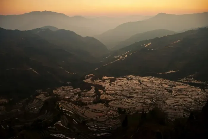 Framed Print : Yuanyang rice terrace, Yunnan, China
