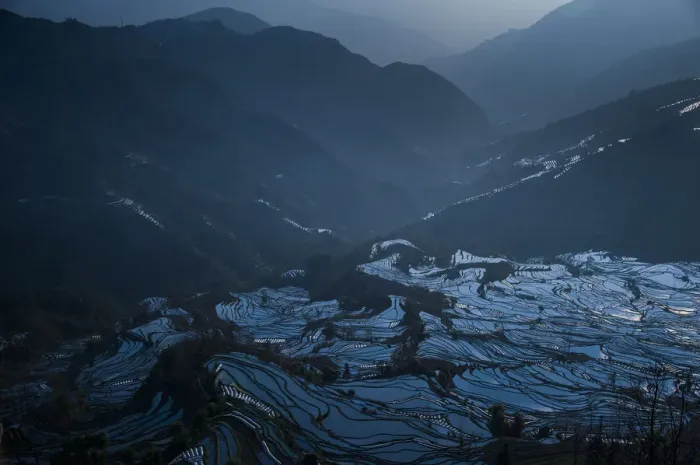 Framed Print : Yuanyang terrace