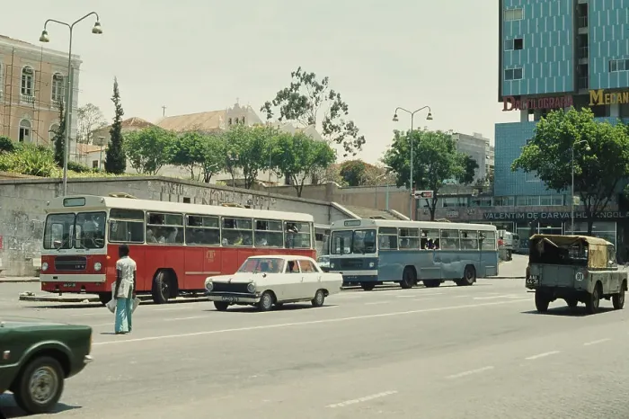 Framed Print : Yugoslav Buses In Luanda, Angola Framed Print : Yugoslav Buses In Luanda, Angola