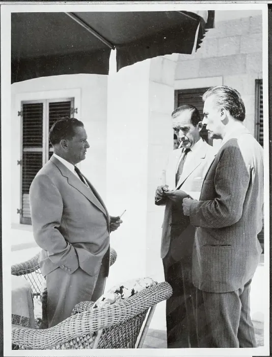 Framed Print : Yugoslavian Leaders Conversing With Edward R. Murrow Framed Print : Yugoslavian Leaders Conversing With Edward R. Murrow