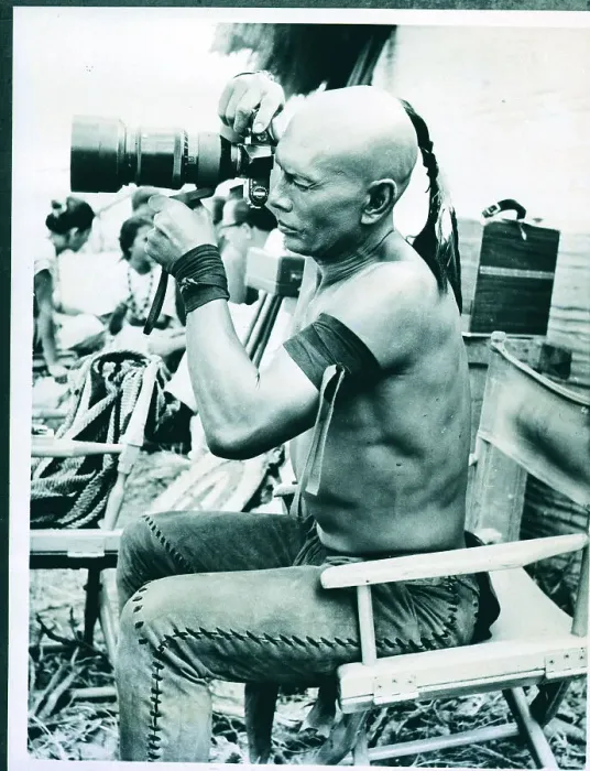 Framed Print : Yul Brynner Taking Photograph