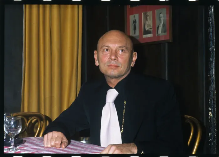 Framed Print : Yul Brynner Wearing White Tie Framed Print : Yul Brynner Wearing White Tie