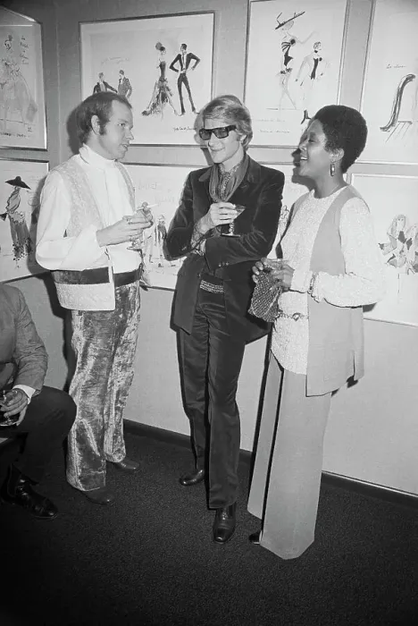 Framed Print : Yves Saint Laurent with Friends