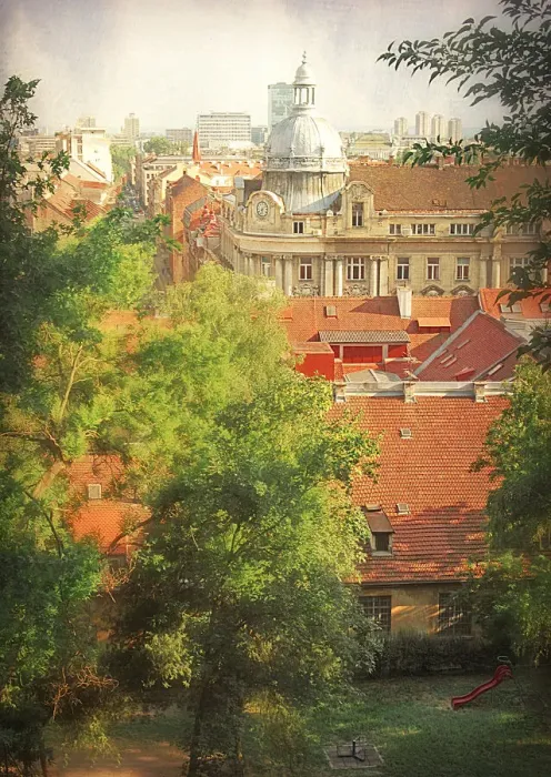 Framed Print : Zagreb from the Upper Town, Croatia Framed Print : Zagreb from the Upper Town, Croatia