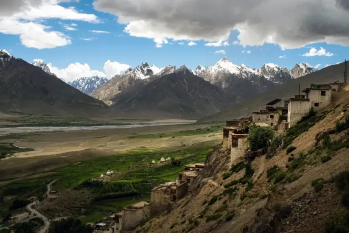 Framed Print : Zanskar landscape from Karsha Monastery Framed Print : Zanskar landscape from Karsha Monastery
