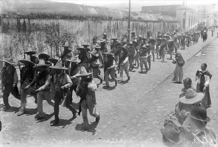 Framed Print : Zapatistas On March To Xochamilco Framed Print : Zapatistas On March To Xochamilco
