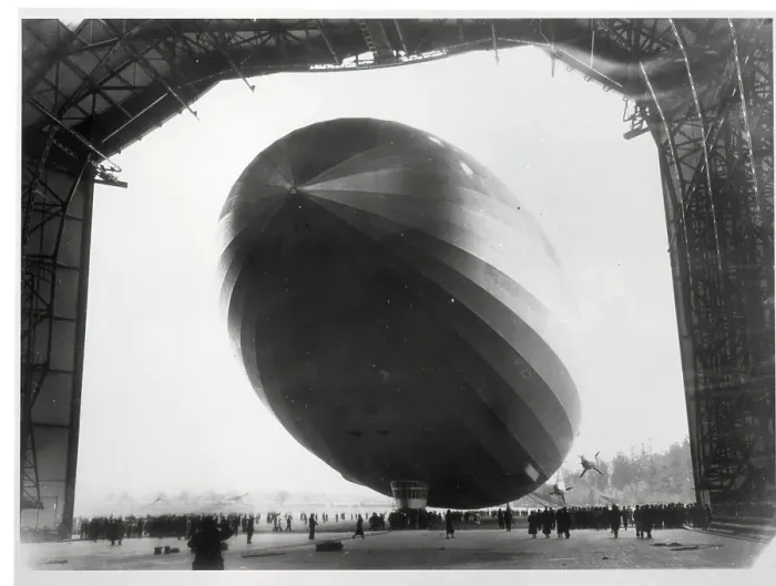 Framed Print : Zeppelin LZ-129 Emerging from Hangar Framed Print : Zeppelin LZ-129 Emerging from Hangar