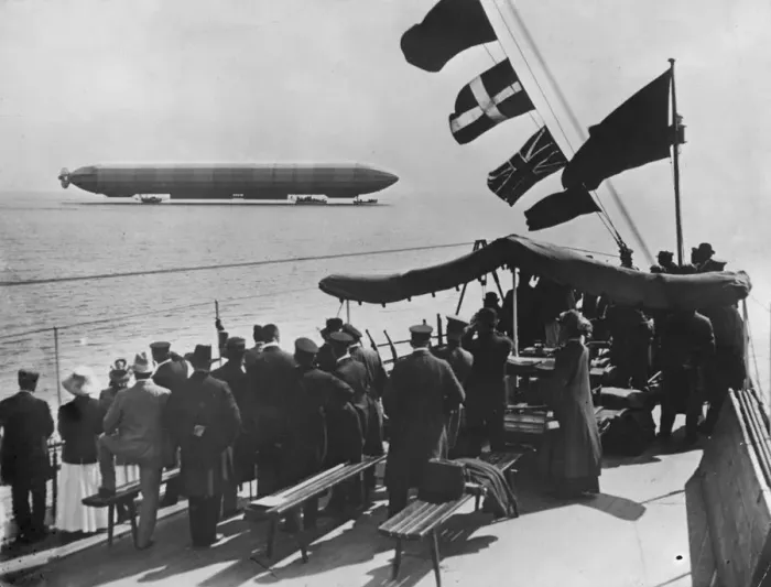 Framed Print : Zeppelin Viewing Framed Print : Zeppelin Viewing
