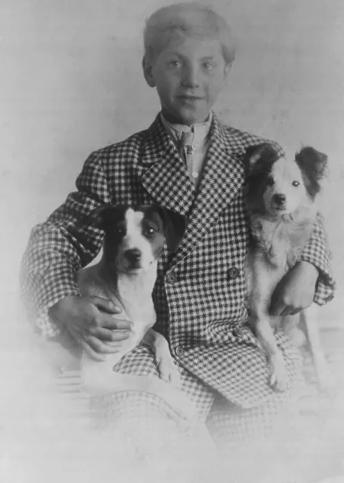 Framed Print : Zeppo Marx Holding Two Dogs Framed Print : Zeppo Marx Holding Two Dogs