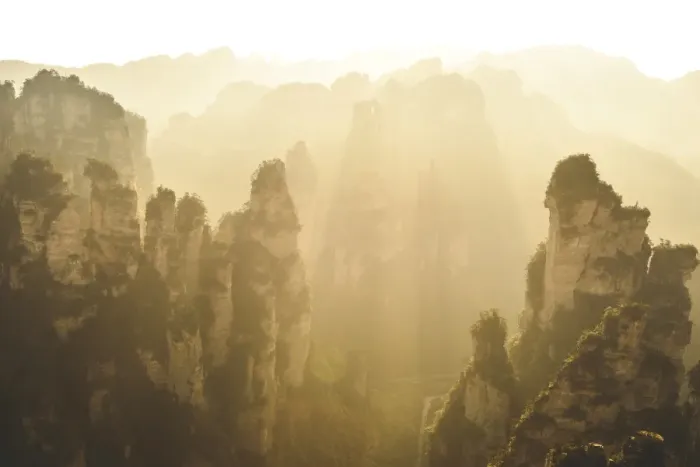 Framed Print : Zhangjiajie morning rays Framed Print : Zhangjiajie morning rays