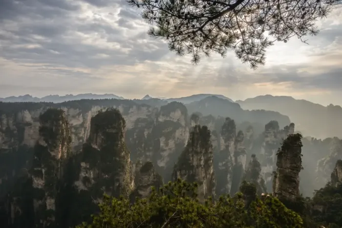 Framed Print : Zhangjiajie mountain scenery