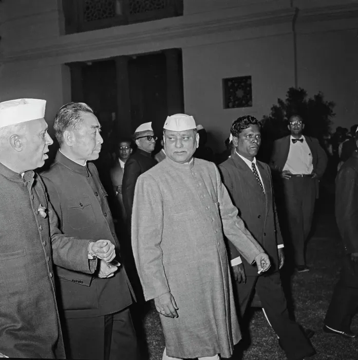 Framed Print : Zhou Enlai Visits India Framed Print : Zhou Enlai Visits India